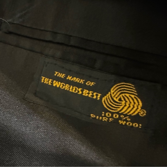 Vintage Classic 100% Wool Blazer Classic Thin Line Plaid Size L - XL - Picture 10 of 10